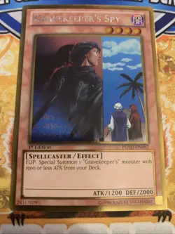 Yugioh Gravekeeper’s Spy PGLD-EN082 1st Edtion NM - Image 1