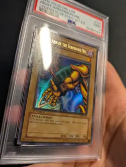 Yugioh Right Arm of the Forbidden One LOB-122 1st Edition Ultra Rare PSA 9 Mint! - Image 3