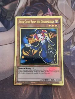 Tour Guide From the Underworld MAGO Gold Rare LP 1st Ed Yugioh - Image 1