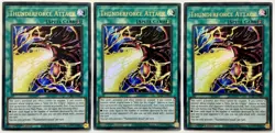 3 x EGS1-EN003 Thunderforce Attack - Ultra Rare 1st Edition Near Mint YuGiOh - Image 1