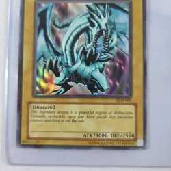 YUGIOH Blue-Eyes White Dragon LOB-001 Original Print Unlimited Lp Odd print line - Image 5