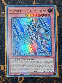 YUGIOH Witness of the Ancient (CORI-EN081) Ultra Rare 1st Edition Near Mint - Image 1