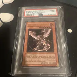 1ST EDITION HORUS BLACK FLAME DRAGON LV 6 ULTIMATE RARE YU-GI-OH SOD EN007 PSA 9 - Image 1