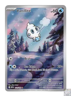 Vanillite 111/086 Holo Illustration Rare White Flare Pokemon Near Mint - Image 1
