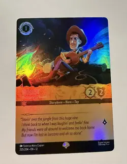 Disney Lorcana Wilds Unknown Woody Waiting for a Friend 205/204 Epic Foil - Image 2