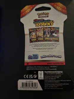VERY HEAVY - 31.70g - Pokemon Surging Sparks Sleeved Booster Pack - SEALED! - Image 3