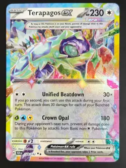 Pokemon TCG - Stellar Crown - Double Rare - Terapagos EX 128/142 - Image 1