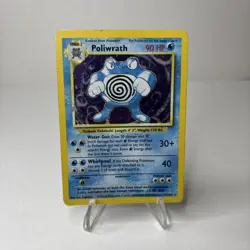 Pokemon TCG Poliwrath Base Set 13/102 Unlimited Holo Rare HP/DMG - Image 1