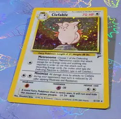 Clefable 5/130 Base Set 2 Rare Holo Pokemon Card NM - Image 3