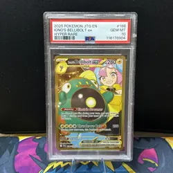 2025 Pokemon SV Journey Together JTG EN Iono's Bellibolt ex #188/159 PSA 10 - Image 1