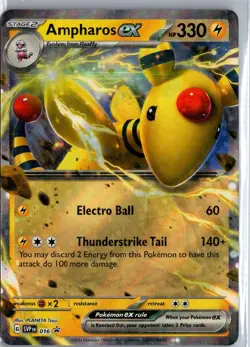 Ampharos ex - SVP 016/163 - Scarlet & Violet - Pokemon Card NM - Image 1