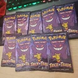 Pokemon Trick Or Trade Booster 9 Packs Of 3, 27 Total Cards Sealed - Image 1
