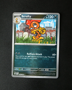 Pokemon Card - Scrafty 058/086 White Flare English - Master Ball Reverse - NM ⭐ - Image 1