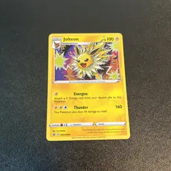 Jolteon HOLO PROMO GALAXY SWIRL SWSH094 (NM) Black Star Pokemon Cards A3 - Image 1