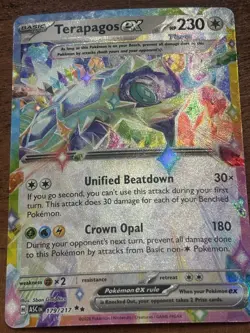 Pokemon TCG Terapagos EX 179/217 Ascended Heroes Double Rare NM Card - Image 1