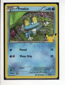 FROAKIE MCDONALD'S 25TH ANNIVERSARY SET HOLO-FOIL POKEMON CARD 22/25 NM/M - Image 1