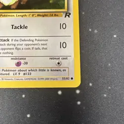 Eevee 55/82 1st Edition Team Rocket Non Holo Pokemon Card - Image 4