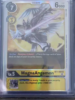 MagnaAngemon BT1-060 Digimon Card Game Super Rare NM - Image 3
