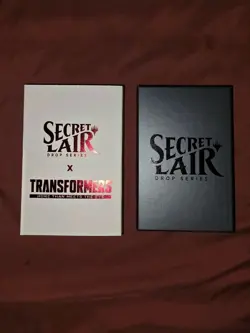 MTG Secret Lair Transformers Optimus Prime vs Megatron FOILbOpenBox Sealed Cards - Image 1