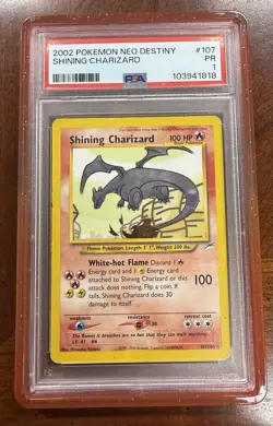 Pokemon TCG Shining Charizard Neo Destiny Holo Card 107/105 Unlimited - Image 1