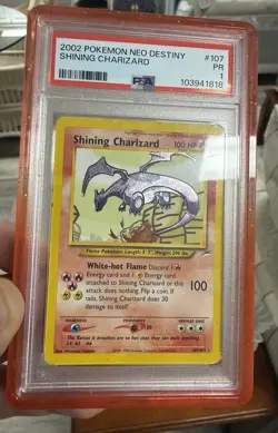 Pokemon TCG Shining Charizard Neo Destiny Holo Card 107/105 Unlimited - Image 2