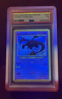 Pokemon TCG Shining Charizard Neo Destiny Holo Card 107/105 Unlimited - Image 5