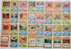 Pokemon: COMPLETE Fossil 1st Edition (LP/MP) 32-card set UNCOMMON/COMMON (31-62) - Image 1