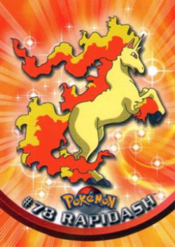 Rapidash #78 Topps Trading Cards Series 2 Pokemon MP - Image 4