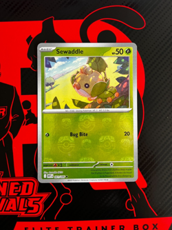 Sewaddle 001/086 Master Ball White Flare Pokemon TCG English 10.5 Black Bolt - Image 3