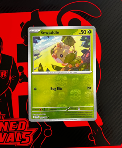 Sewaddle 001/086 Master Ball White Flare Pokemon TCG English 10.5 Black Bolt - Image 5