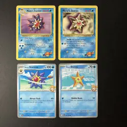 Misty’s Starmie Pokemon Card Lot x8 Gym Heroes/Neo/Base Set - Good Condition - Image 2