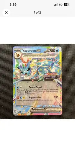 Vaporeon ex - (Prismatic Evolutions Stamp) 023/131 Miscellaneous Cards &... - Image 1