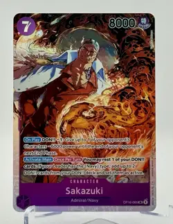 Sakazuki OP16-065 Foil Super Rare The Time Of Battle One Piece Card Game - Image 1