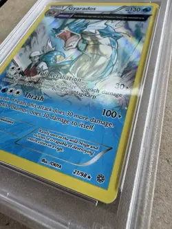 Pokemon XY TCG 2015 Gyarados 21/98 XY Ancient Origins Full Art Holo Card Psa 8 - Image 3