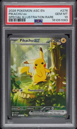 PSA 10 PIKACHU ex 276 | Ascended Heroes SIR Full Art Pokemon Card - Image 1
