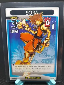 Kingdom Hearts TCG Base Set 3/91U SORA Level 3 Disney Trading Card Game - Image 1