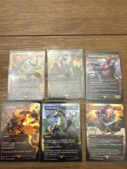 Huge MTG Commander Bundle - 4 Decks (LOTR & Dragons) + Box + Magic The Gathering - Image 1