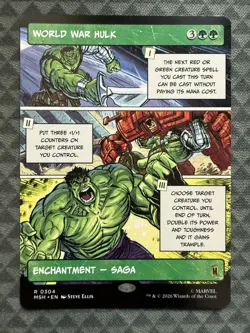 MTG World War Hulk #0304 Borderless Rare Marvel Super Heroes (MSH) - Image 2