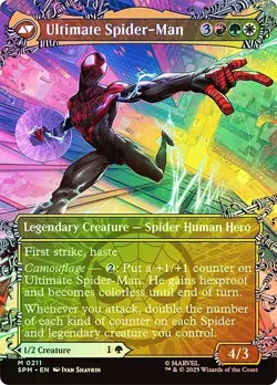 MTG FOIL Miles Morales // Ultimate Spider-Man Borderless - Marvel's Spider-Man - Image 2