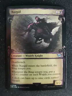 Mtg Nazgul Lotr: Tales of Middle-earth #728 Scroll *FOIL* - Image 1