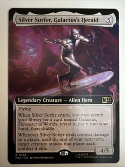 MTG Silver Surfer, Galactus's Herald (Extended Art) 0293 MSC Commander Marvel NM - Image 1