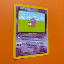 Slowpoke 1st Edition 55/62 Fossil Pokemon Card 1999 WOTC NM Vintage 055/062 1ED - Image 3