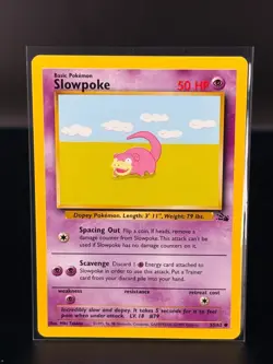 Slowpoke 55/62 Fossil Set Unlimited Vintage 1999 Pokemon Card - NM - Image 1