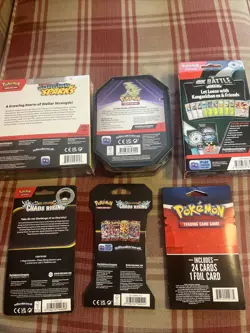 Pokemon New Lot Of 6 sealed Chaos, Rising Surgeon, Spark Tin Box Packs, 📦 - Image 3