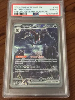 2025 POKEMON WHT EN-WHITE FLARE SPECIAL ILLUSTRATION RARE HYDREIGON EX PSA 10 - Image 1