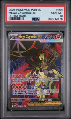 Mega Zygarde EX 104/088 Me03: Perfect Order UR Holo PSA 10 EN - Image 1