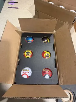 6 x Pokemon TCG Pokeball Tins - 18 Booster Packs Factory Sealed Costco - Image 4