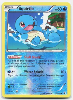 Squirtle 29/149 Common Boundaries Crossed Pokemon Reverse Holo Moderately Played - Image 1
