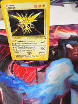 Pokemon TCG Zapdos Base Set 16/102 Holo Unlimited Holo Rare LP #11 - Image 4