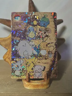 1999 Vintage Pocket Monsters Vending Prism Pikachu, Cubone, Chansey #447 RARE LP - Image 1
